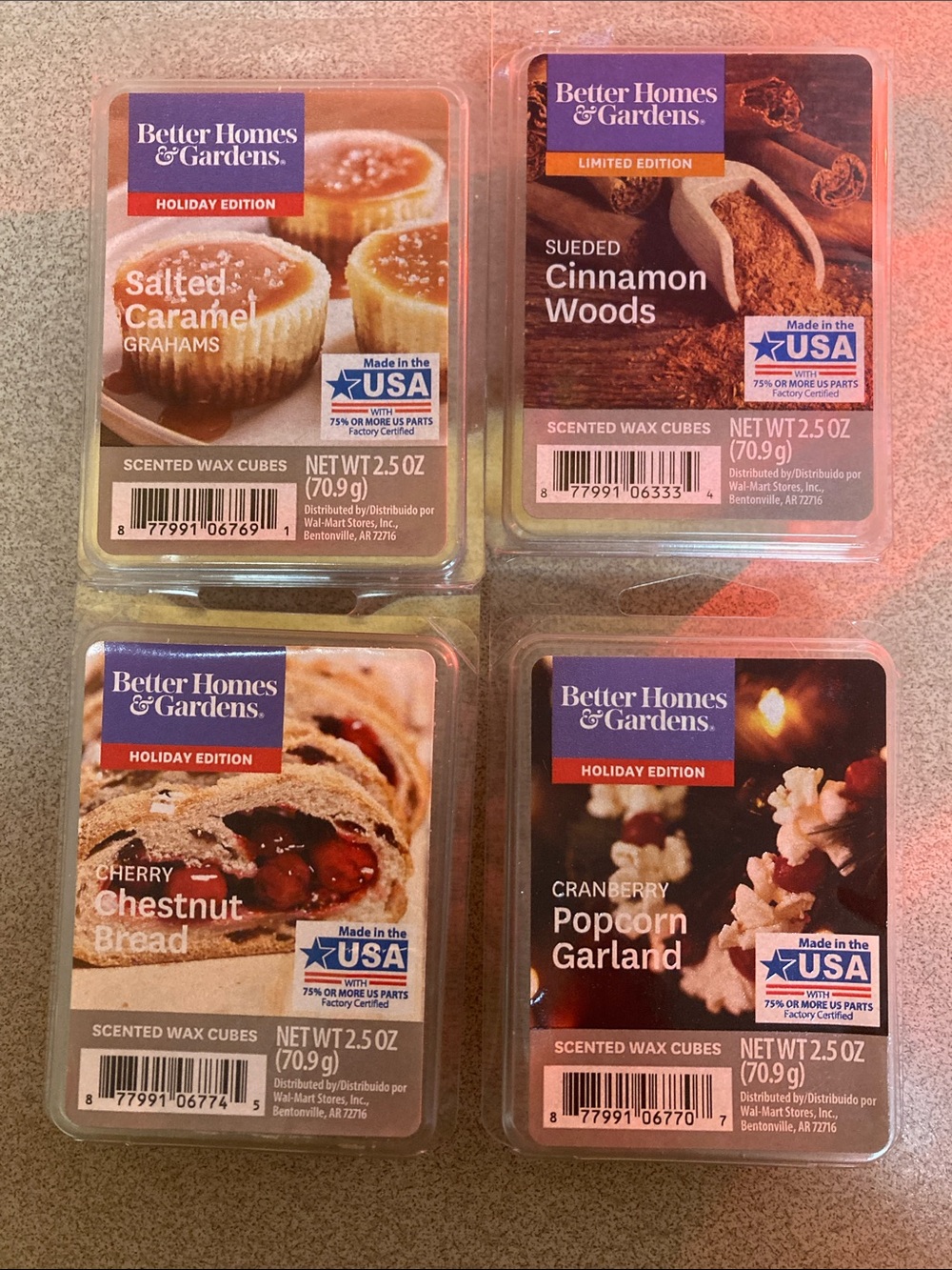 (4) Better homes and gardens wax melts